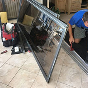 sliding glass door frame repair Valle Vista